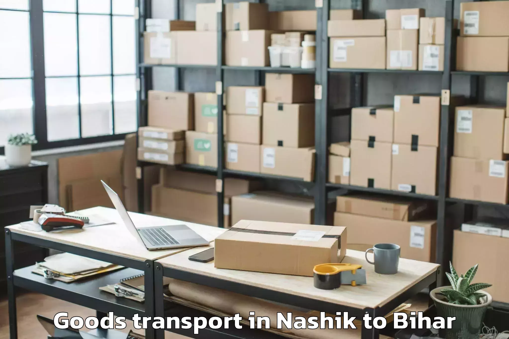 Easy Nashik to Laukahi Goods Transport Booking